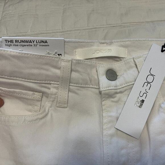 JOES JEANS "RUNWAY LUNA" HIGH RISE CIGARETTE 32” inseam- WHITE- sz 23 - Picture 2 of 8